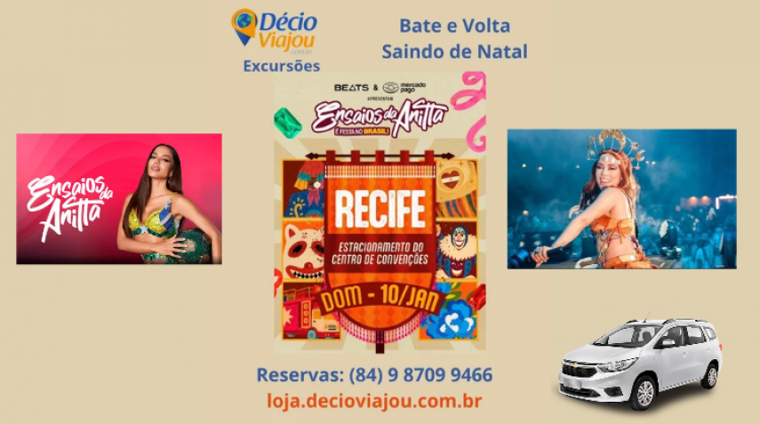 EXCURS&Atilde;O ENSAIO DA ANITTA 27 SAINDO DE NATAL 